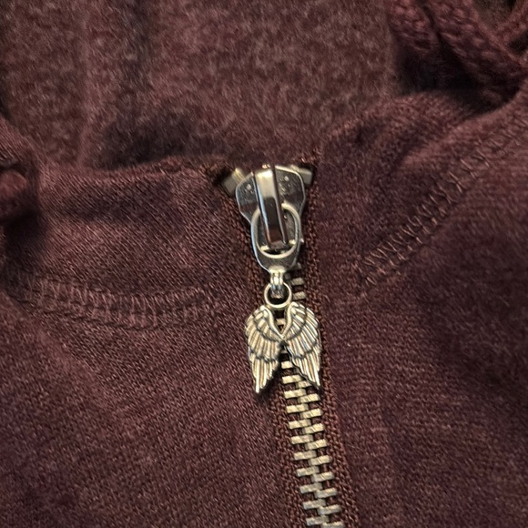 Victoria's Secret Burgundy Sweatshirt Cozy Casual Hoodie - Picture 3 of 5